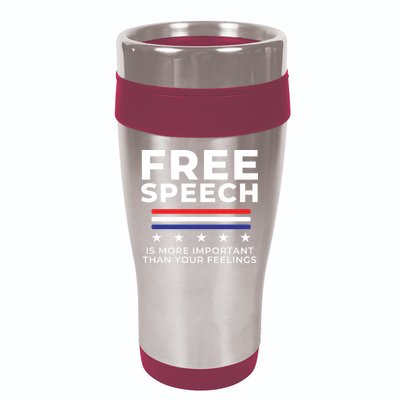 Free Speech Anti Cancel Culture 16oz Travel Tumbler
