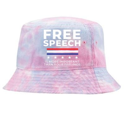 Free Speech Anti Cancel Culture Tie-Dyed Bucket Hat