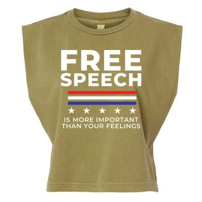 Free Speech Anti Cancel Culture Garment-Dyed Women's Muscle Tee