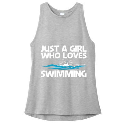 Funny Swimming Art Mom Swim Swimming Sport Swimmer Meaningful Gift Ladies PosiCharge Tri-Blend Wicking Tank