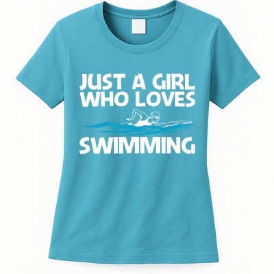 Funny Swimming Art Mom Swim Swimming Sport Swimmer Meaningful Gift Womens T-Shirt