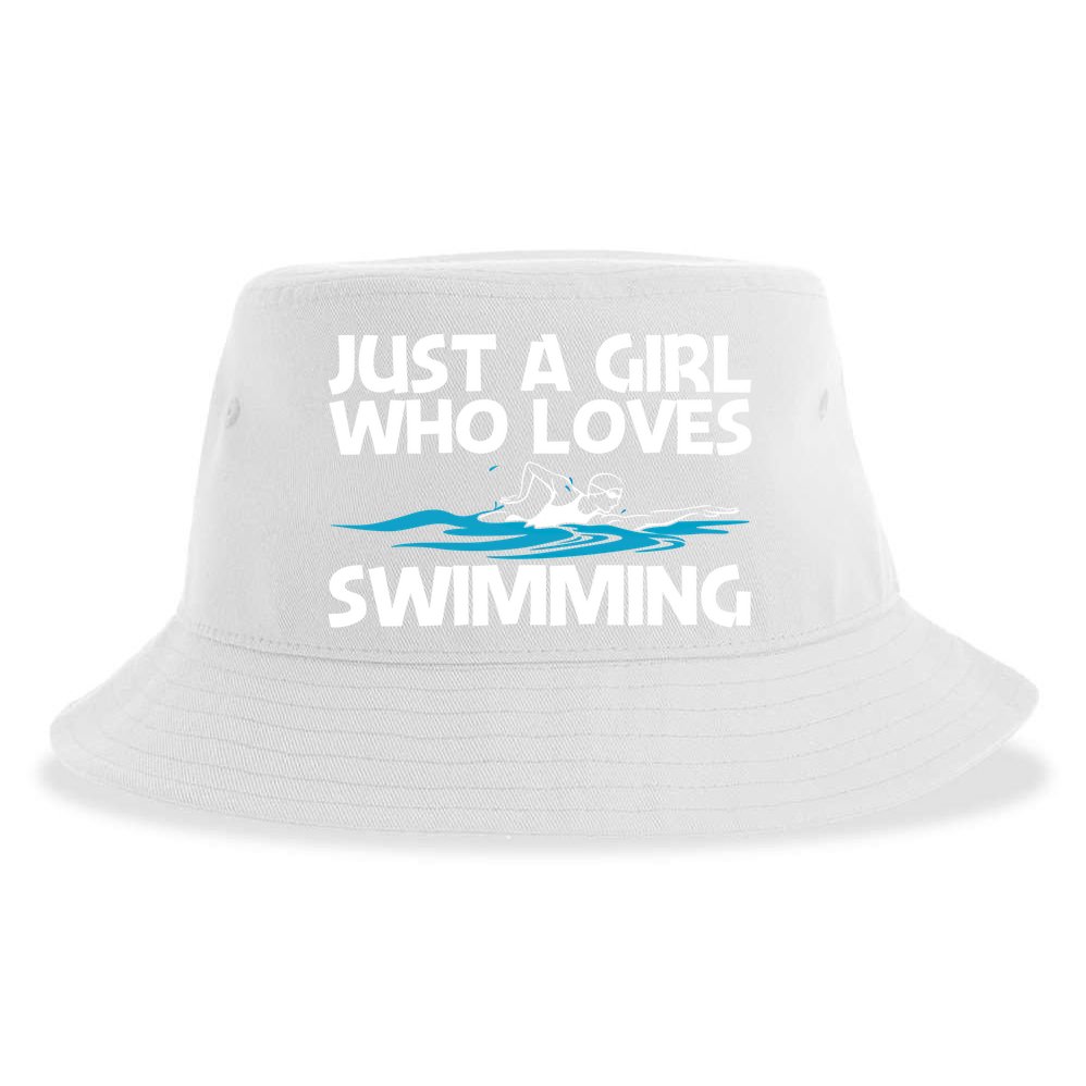 Funny Swimming Art Mom Swim Swimming Sport Swimmer Meaningful Gift Sustainable Bucket Hat