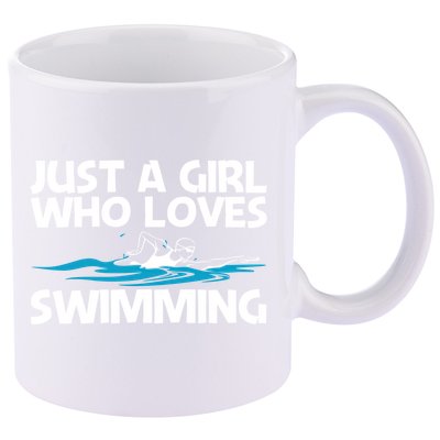 Funny Swimming Art Mom Swim Swimming Sport Swimmer Meaningful Gift 11oz C Handle Ceramic Mug