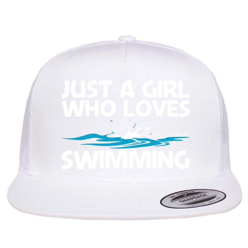Funny Swimming Art Mom Swim Swimming Sport Swimmer Meaningful Gift Flat Bill Trucker Hat