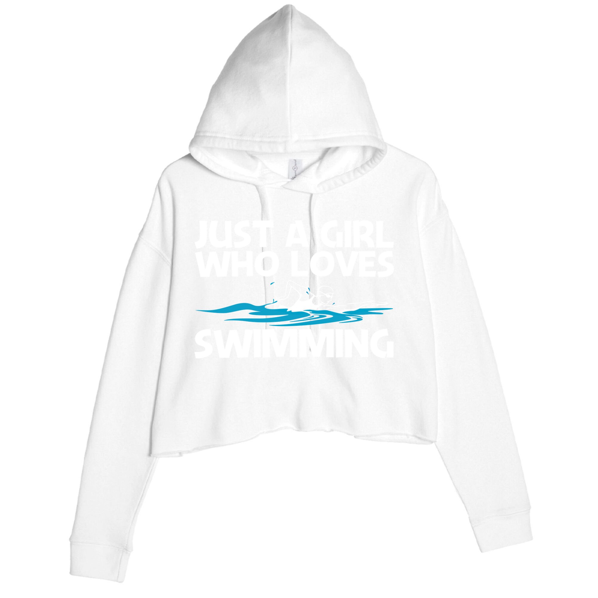 Funny Swimming Art Mom Swim Swimming Sport Swimmer Meaningful Gift Crop Fleece Hoodie