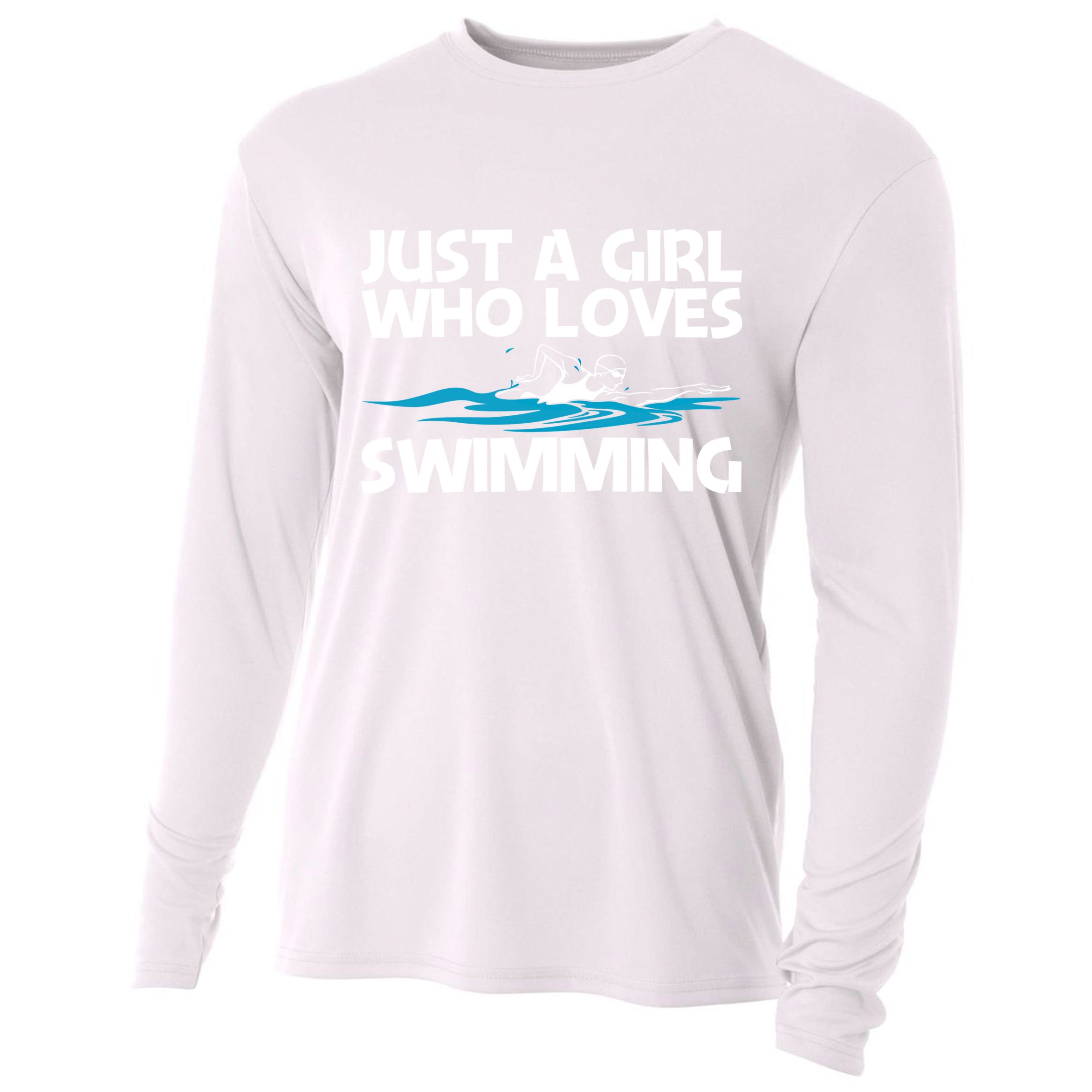 Funny Swimming Art Mom Swim Swimming Sport Swimmer Meaningful Gift Cooling Performance Long Sleeve Crew