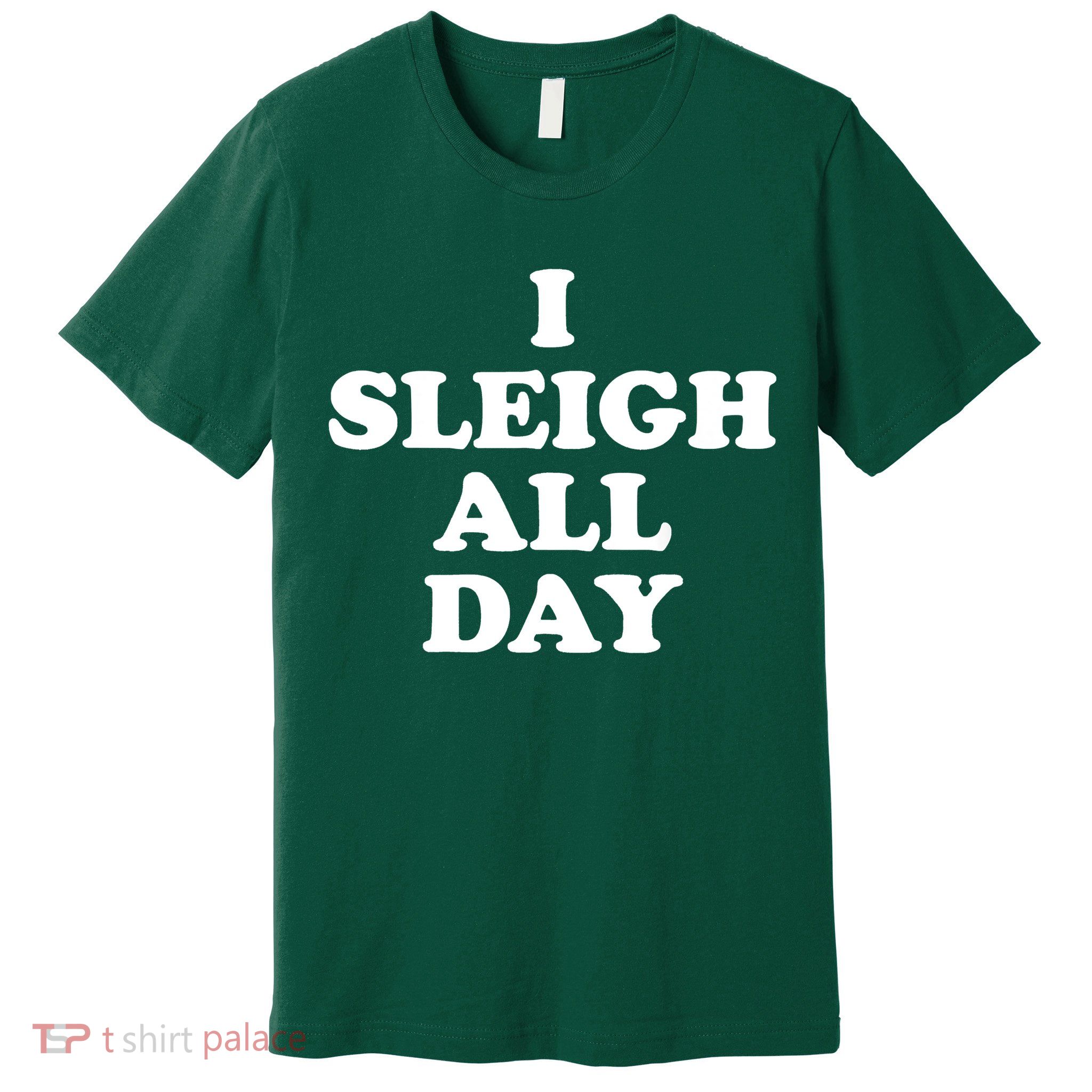 Funny Sleigh All Day Shirt,I Sleigh All Day Top,I Sleigh All Day Funny Premium T-Shirt