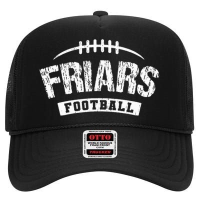 Friars Saint Anthony Football Distressed Hs High Crown Mesh Back Trucker Hat