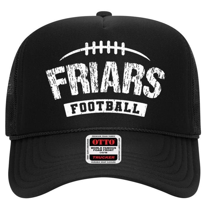 Friars Saint Anthony Football Distressed Hs High Crown Mesh Back Trucker Hat