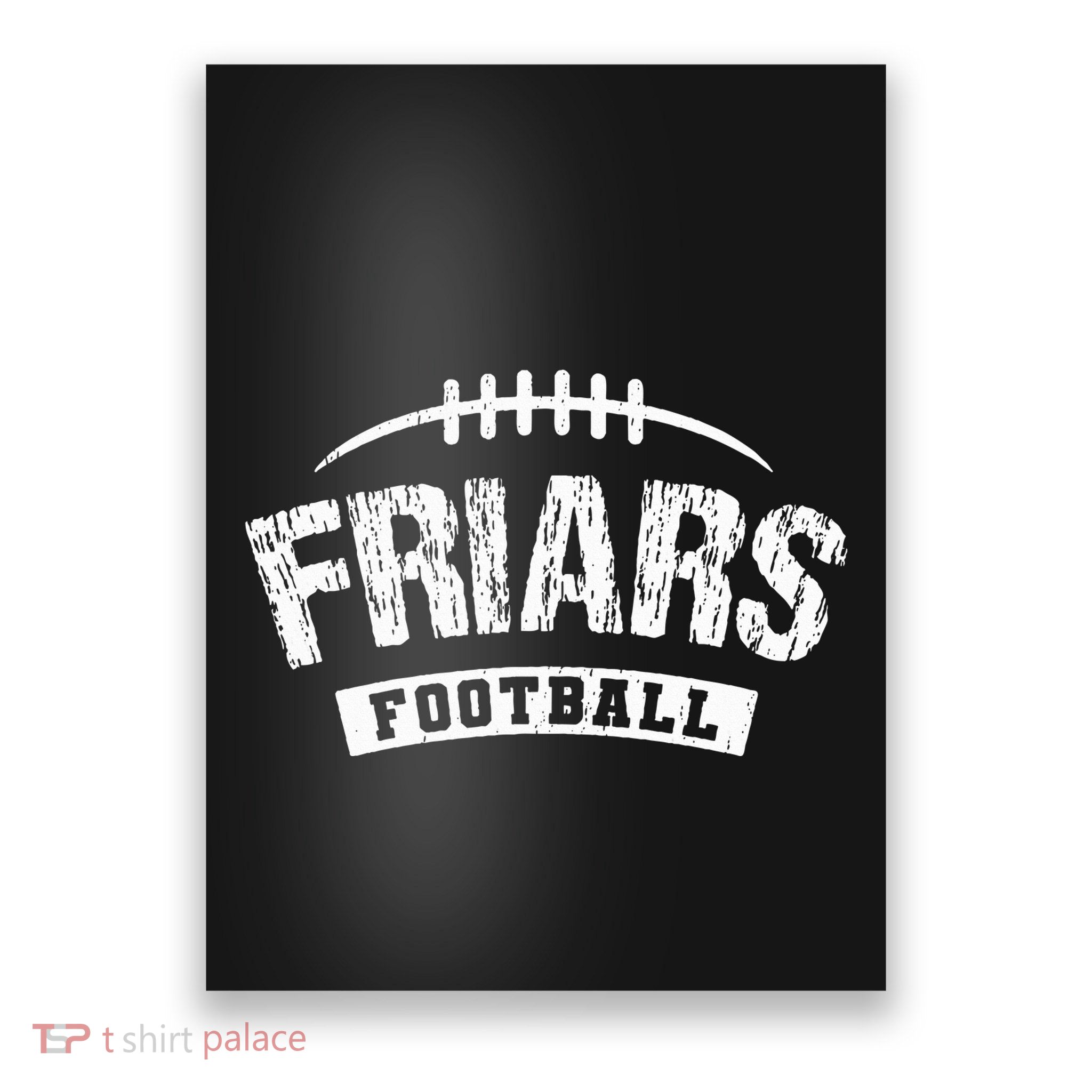 Friars Saint Anthony Football Distressed Hs Poster
