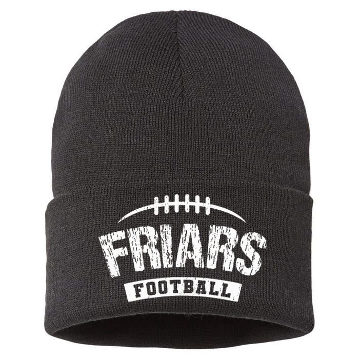 Friars Saint Anthony Football Distressed Hs Sustainable Knit Beanie