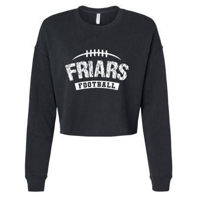 Friars Saint Anthony Football Distressed Hs Cropped Pullover Crew