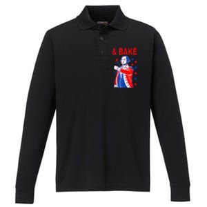 Funny Shake And Bake 4th Of July Couple Matching & Bake Performance Long Sleeve Polo