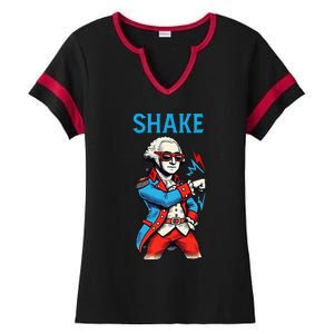 Funny Shake And Bake 4th Of July Couple Matching Shake Ladies Halftime Notch Neck Tee