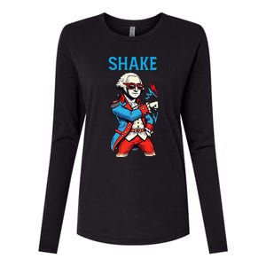 Funny Shake And Bake 4th Of July Couple Matching Shake Womens Cotton Relaxed Long Sleeve T-Shirt