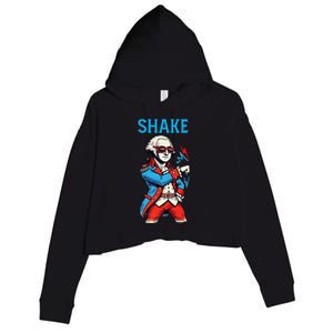 Funny Shake And Bake 4th Of July Couple Matching Shake Crop Fleece Hoodie