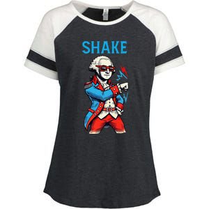 Funny Shake And Bake 4th Of July Couple Matching Shake Enza Ladies Jersey Colorblock Tee