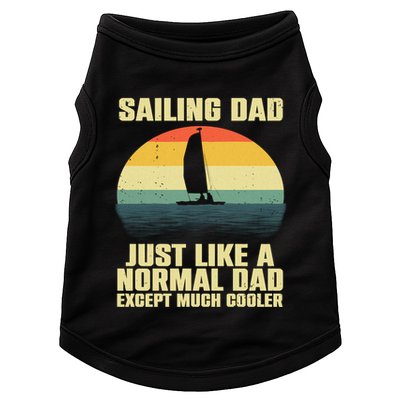 Funny Sailing Art For Dad Sailing Sailor Sail Sailboat Doggie Tank