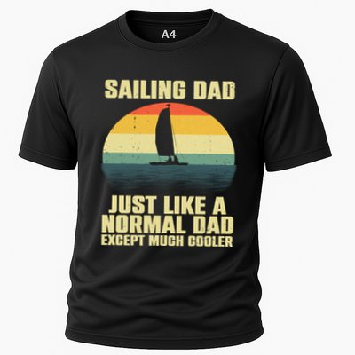 Funny Sailing Art For Dad Sailing Sailor Sail Sailboat Performance Shirt