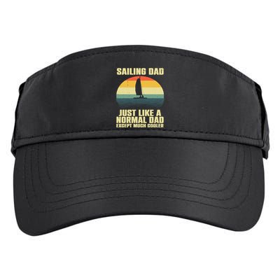 Funny Sailing Art For Dad Sailing Sailor Sail Sailboat Adult Drive Performance Visor