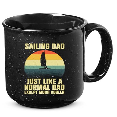 Funny Sailing Art For Dad Sailing Sailor Sail Sailboat 15oz Campfire Ceramic Mug