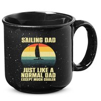 Funny Sailing Art For Dad Sailing Sailor Sail Sailboat 15oz Campfire Ceramic Mug
