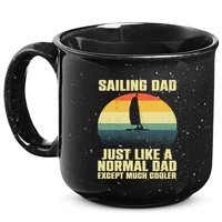 Funny Sailing Art For Dad Sailing Sailor Sail Sailboat 15oz Campfire Ceramic Mug