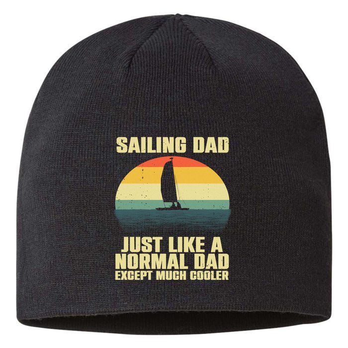 Funny Sailing Art For Dad Sailing Sailor Sail Sailboat Sustainable Beanie