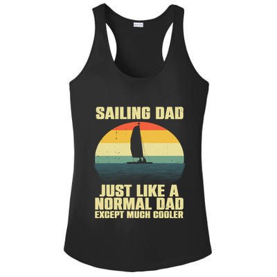 Funny Sailing Art For Dad Sailing Sailor Sail Sailboat Ladies PosiCharge Competitor Racerback Tank