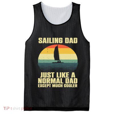 Funny Sailing Art For Dad Sailing Sailor Sail Sailboat Mesh Reversible Basketball Jersey Tank