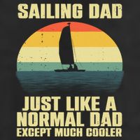 Funny Sailing Art For Dad Sailing Sailor Sail Sailboat 25L Jumbo Tote