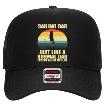 Funny Sailing Art For Dad Sailing Sailor Sail Sailboat Trucker Hat