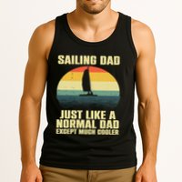 Funny Sailing Art For Dad Sailing Sailor Sail Sailboat Tank Top