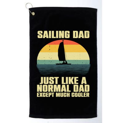 Funny Sailing Art For Dad Sailing Sailor Sail Sailboat Golf Towel