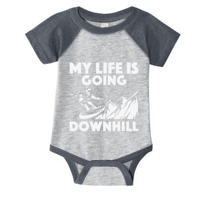 Funny Snowboarding Art For Snowboard Snowboarder Infant Baby Jersey Bodysuit