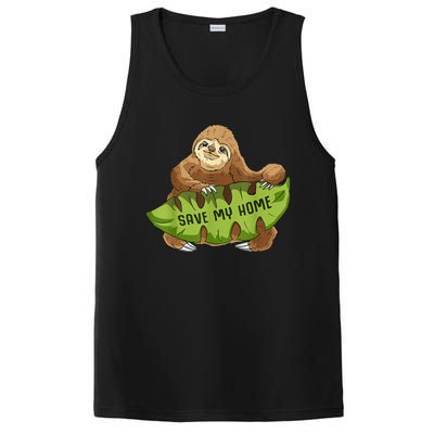 Funny Sloth Arbor Day Deforestation Earth Day Women PosiCharge Competitor Tank