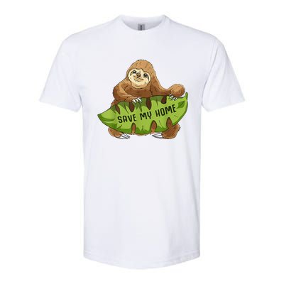 Funny Sloth Arbor Day Deforestation Earth Day Women Softstyle® CVC T-Shirt