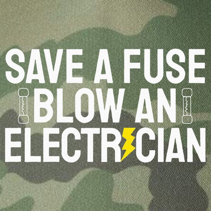 Funny Save A Fuse Blow An Electrician Legacy Tie Dye Trucker Hat