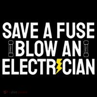 Funny Save A Fuse Blow An Electrician Pom Pom 12in Knit Beanie
