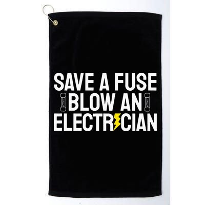 Funny Save A Fuse Blow An Electrician Golf Towel