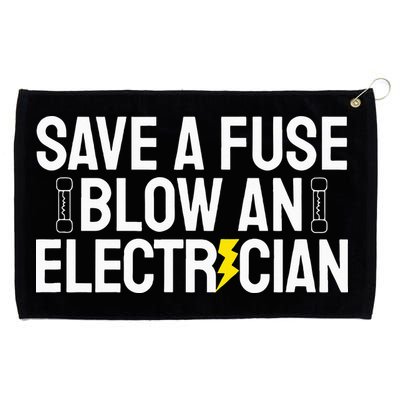 Funny Save A Fuse Blow An Electrician Grommeted Golf Towel