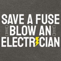 Funny Save A Fuse Blow An Electrician Cotton Canvas Backpack