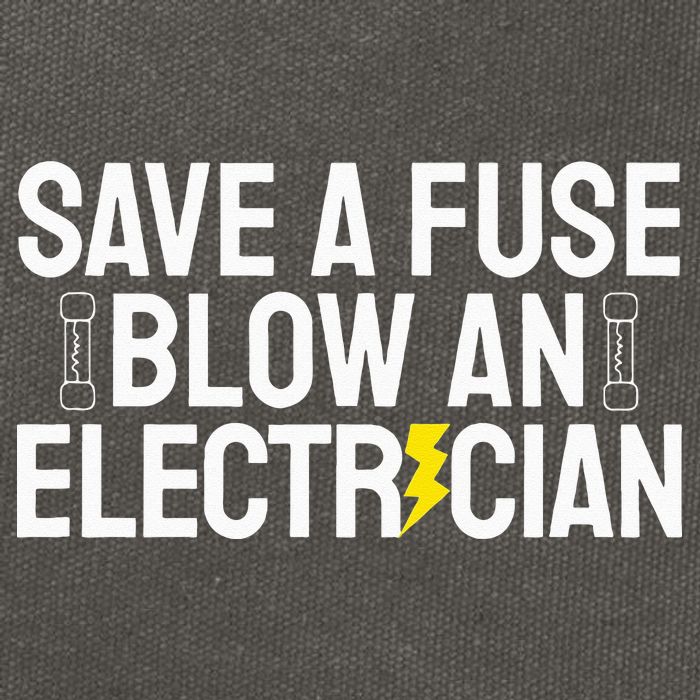 Funny Save A Fuse Blow An Electrician Cotton Canvas Backpack