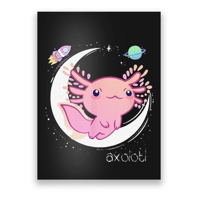 Funny Space Axolotl Kawaii Pastel Goth Japan Anime Comic Poster