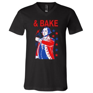 Funny Shake And Bake 4th Of July Couple Matching & Bake V-Neck T-Shirt