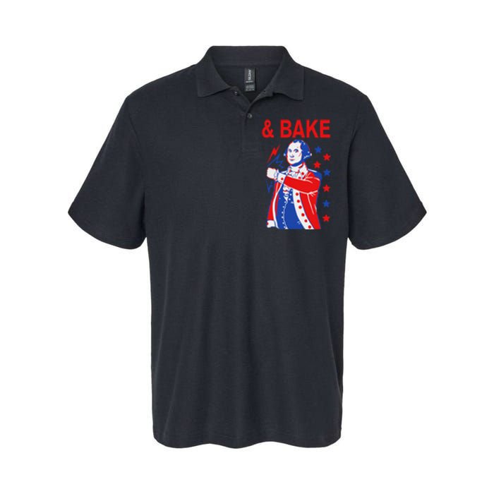 Funny Shake And Bake 4th Of July Couple Matching & Bake Softstyle Adult Sport Polo