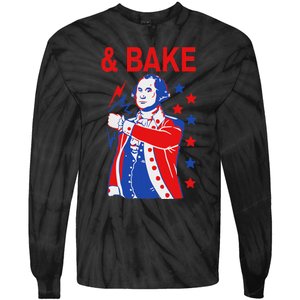 Funny Shake And Bake 4th Of July Couple Matching & Bake Tie-Dye Long Sleeve Shirt