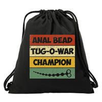 Funny Sayings Anal Bead Tug O War Champion Drawstring Bag