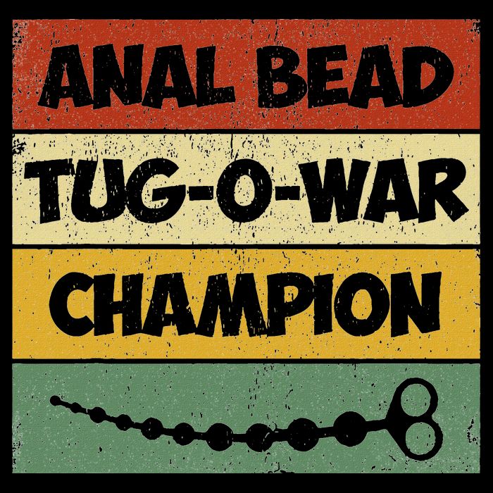 Funny Sayings Anal Bead Tug O War Champion Drawstring Bag