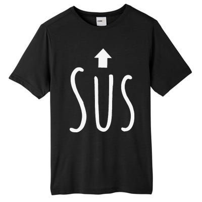 Funny Sus Arrow Gift Tall Fusion ChromaSoft Performance T-Shirt